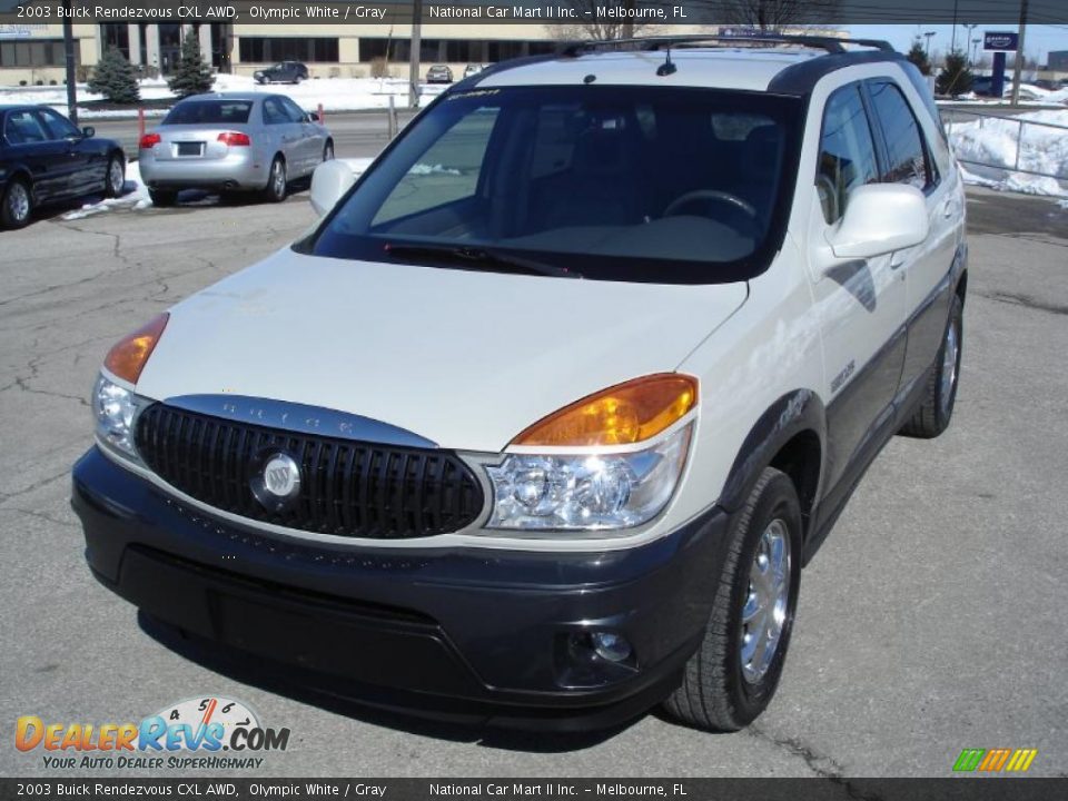 2003 Buick Rendezvous CXL AWD Olympic White / Gray Photo #2