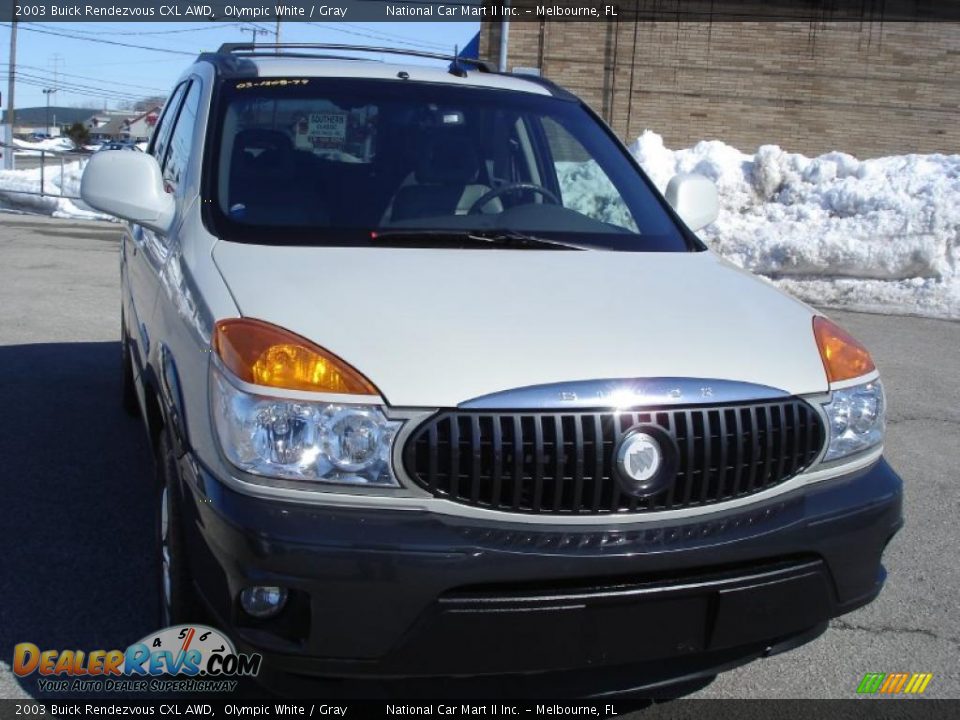 2003 Buick Rendezvous CXL AWD Olympic White / Gray Photo #3