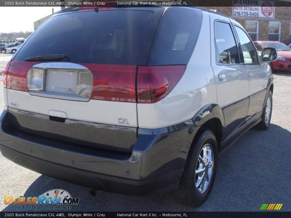 2003 Buick Rendezvous CXL AWD Olympic White / Gray Photo #5
