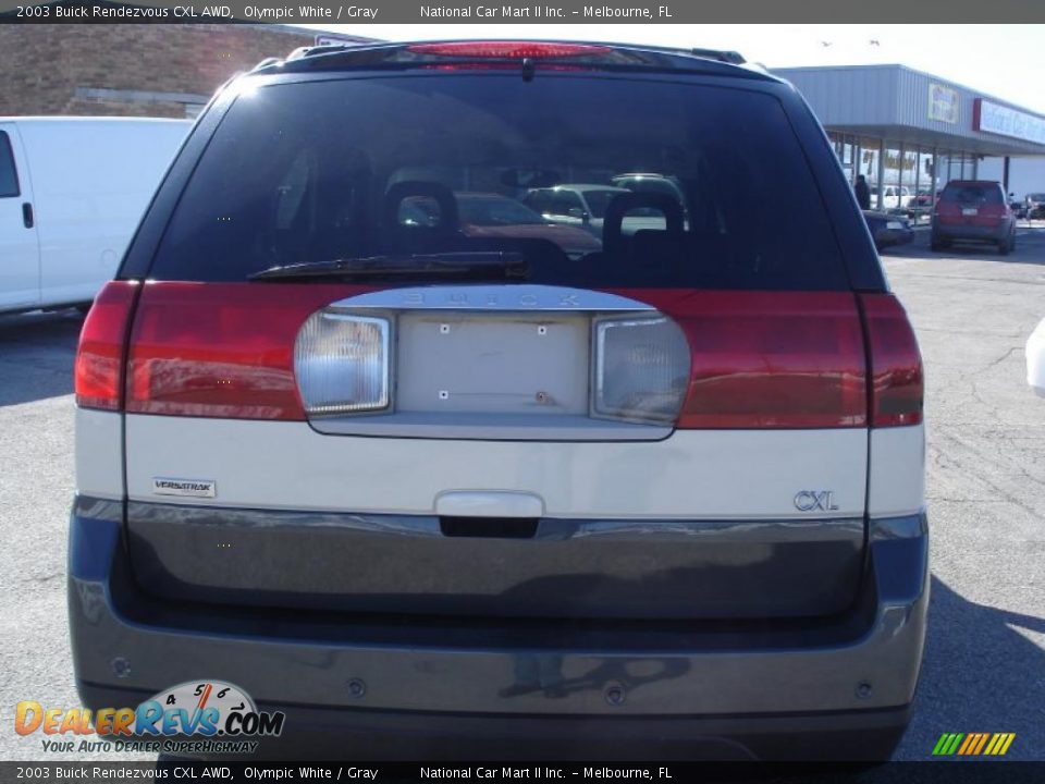2003 Buick Rendezvous CXL AWD Olympic White / Gray Photo #6