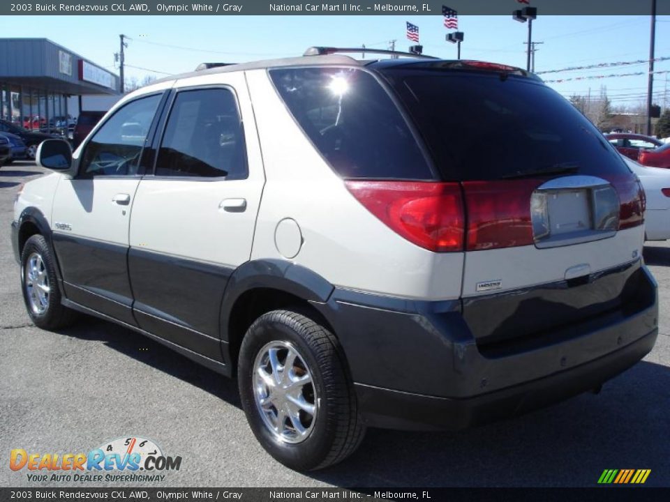 2003 Buick Rendezvous CXL AWD Olympic White / Gray Photo #7