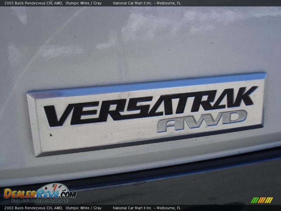 2003 Buick Rendezvous CXL AWD Olympic White / Gray Photo #8