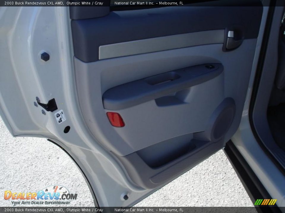 2003 Buick Rendezvous CXL AWD Olympic White / Gray Photo #10