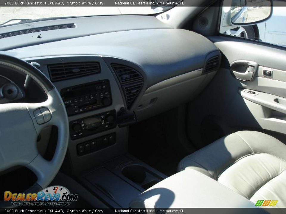 2003 Buick Rendezvous CXL AWD Olympic White / Gray Photo #12
