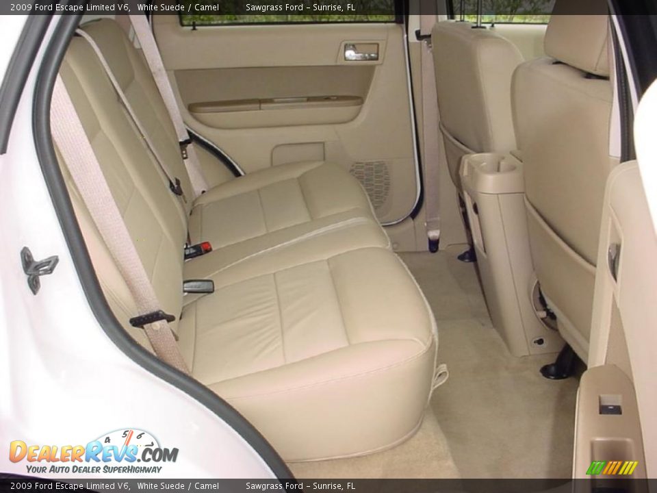 2009 Ford Escape Limited V6 White Suede / Camel Photo #13