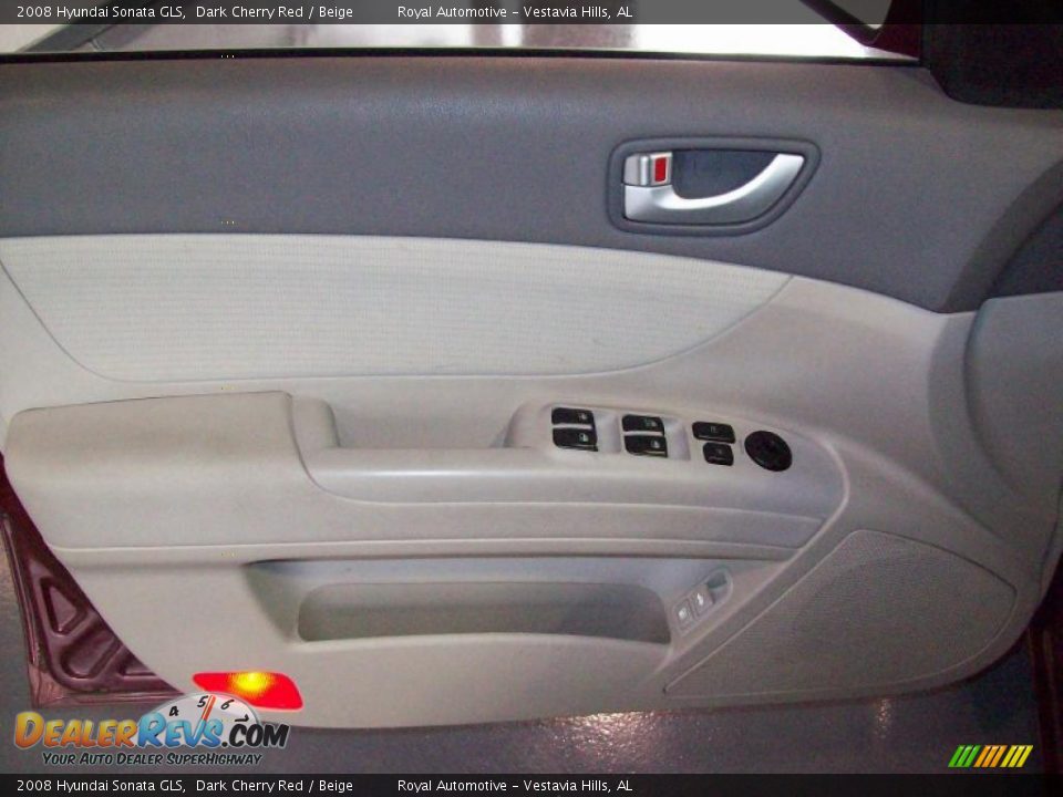 2008 Hyundai Sonata GLS Dark Cherry Red / Beige Photo #11