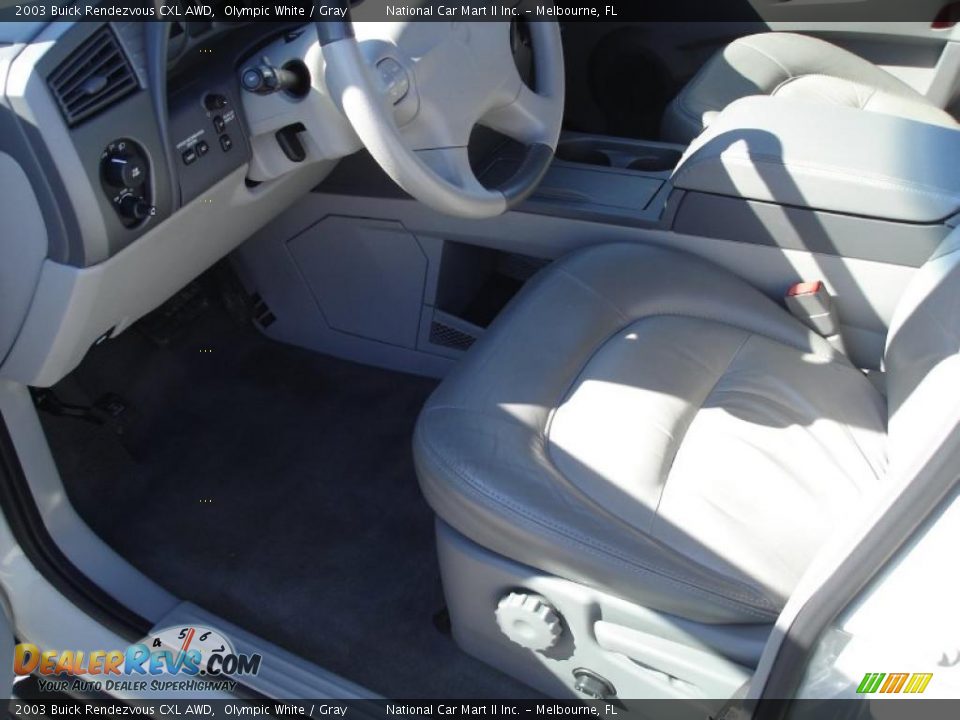 2003 Buick Rendezvous CXL AWD Olympic White / Gray Photo #15