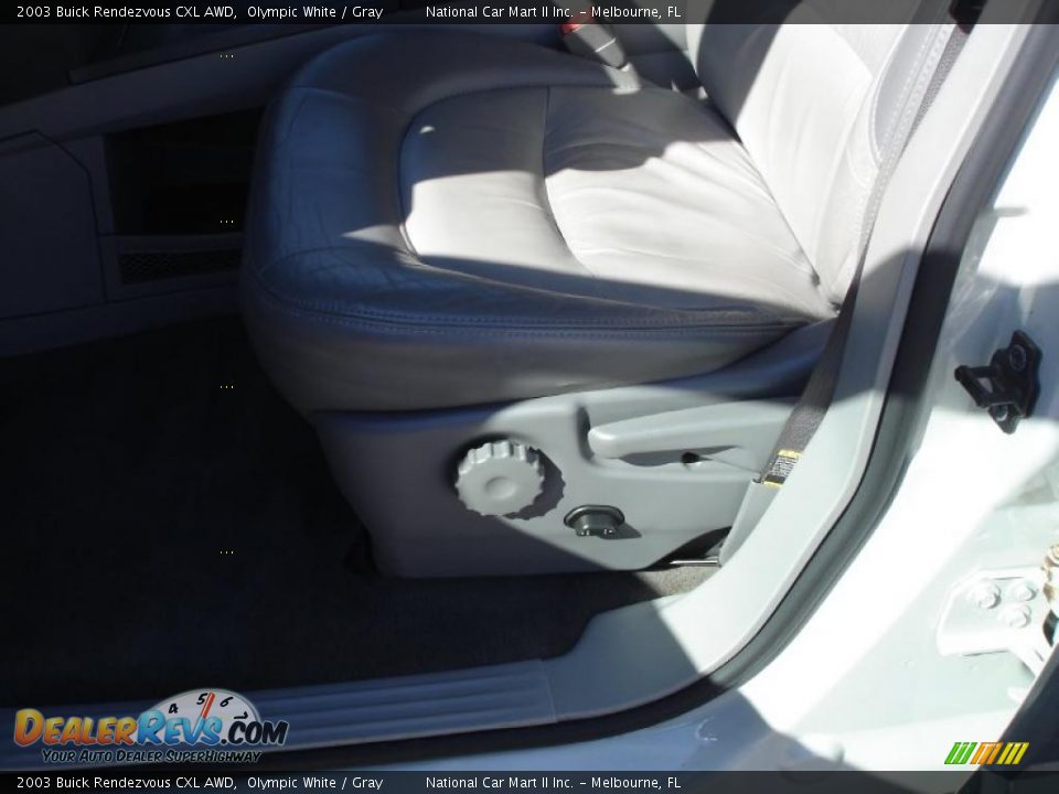 2003 Buick Rendezvous CXL AWD Olympic White / Gray Photo #16