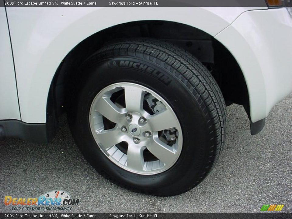 2009 Ford Escape Limited V6 White Suede / Camel Photo #16