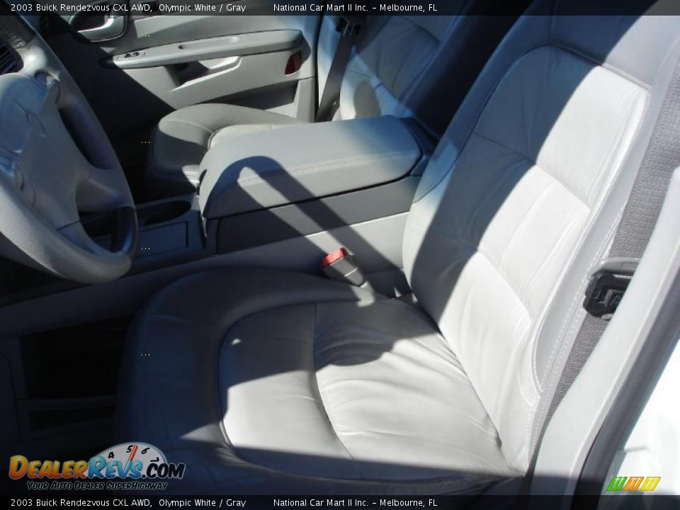 2003 Buick Rendezvous CXL AWD Olympic White / Gray Photo #17