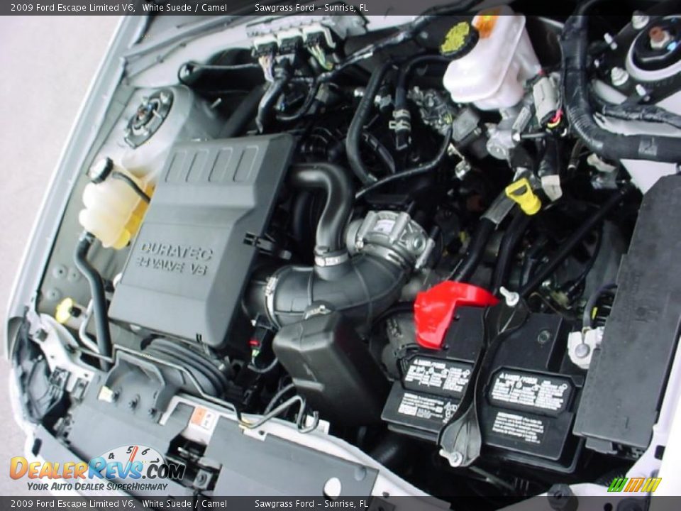 2009 Ford Escape Limited V6 White Suede / Camel Photo #17