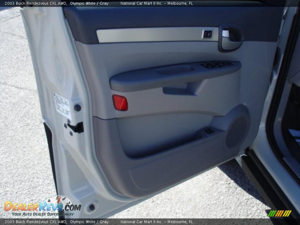 2003 Buick Rendezvous CXL AWD Olympic White / Gray Photo #18