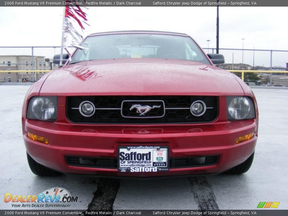 2006 Ford Mustang V6 Premium Convertible Redfire Metallic / Dark Charcoal Photo #5
