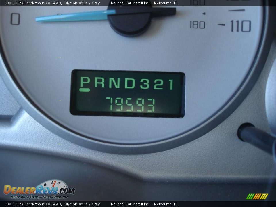 2003 Buick Rendezvous CXL AWD Olympic White / Gray Photo #19