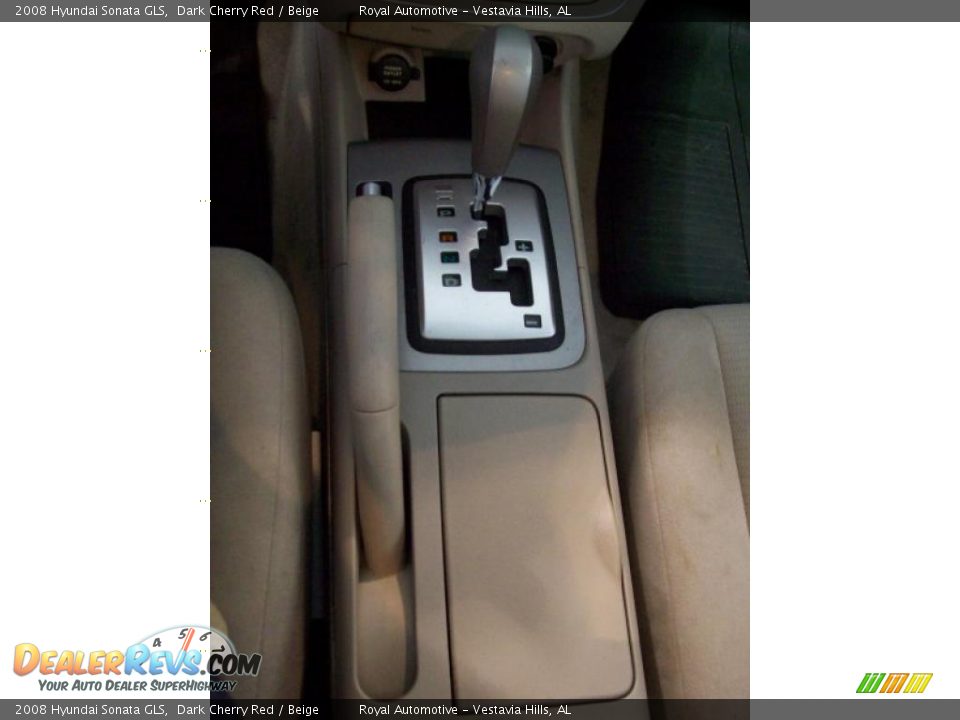 2008 Hyundai Sonata GLS Dark Cherry Red / Beige Photo #17