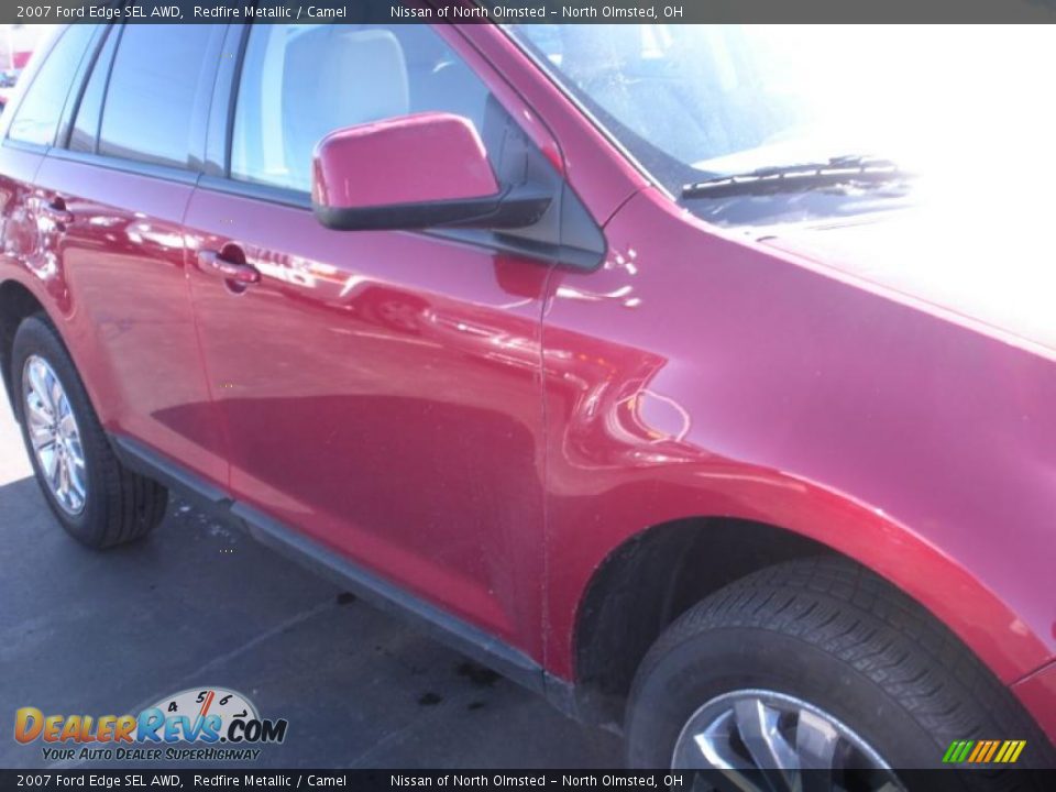 2007 Ford Edge SEL AWD Redfire Metallic / Camel Photo #4