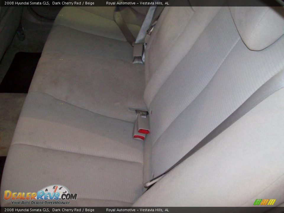 2008 Hyundai Sonata GLS Dark Cherry Red / Beige Photo #20