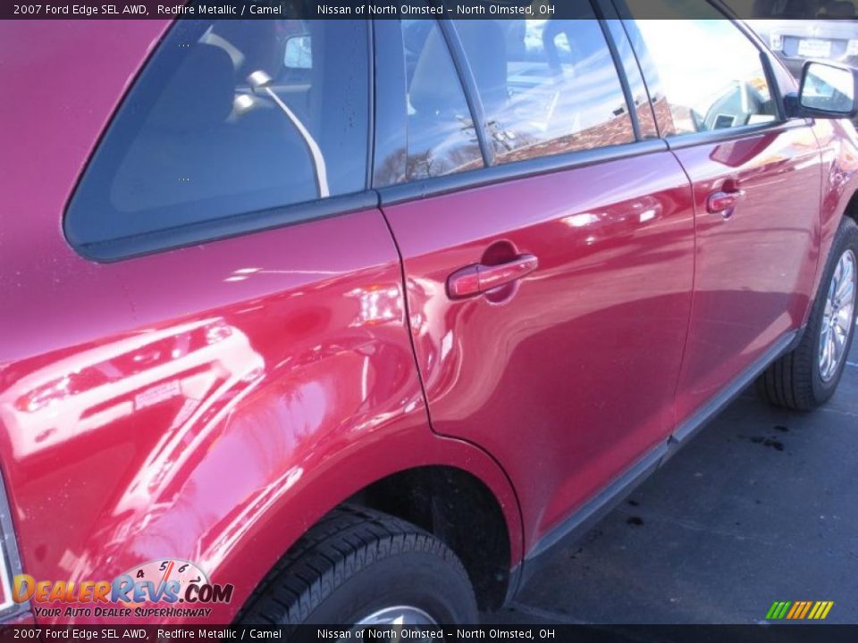 2007 Ford Edge SEL AWD Redfire Metallic / Camel Photo #5