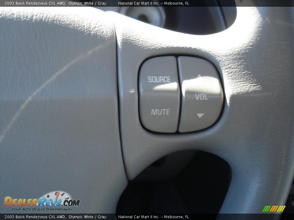 2003 Buick Rendezvous CXL AWD Olympic White / Gray Photo #24