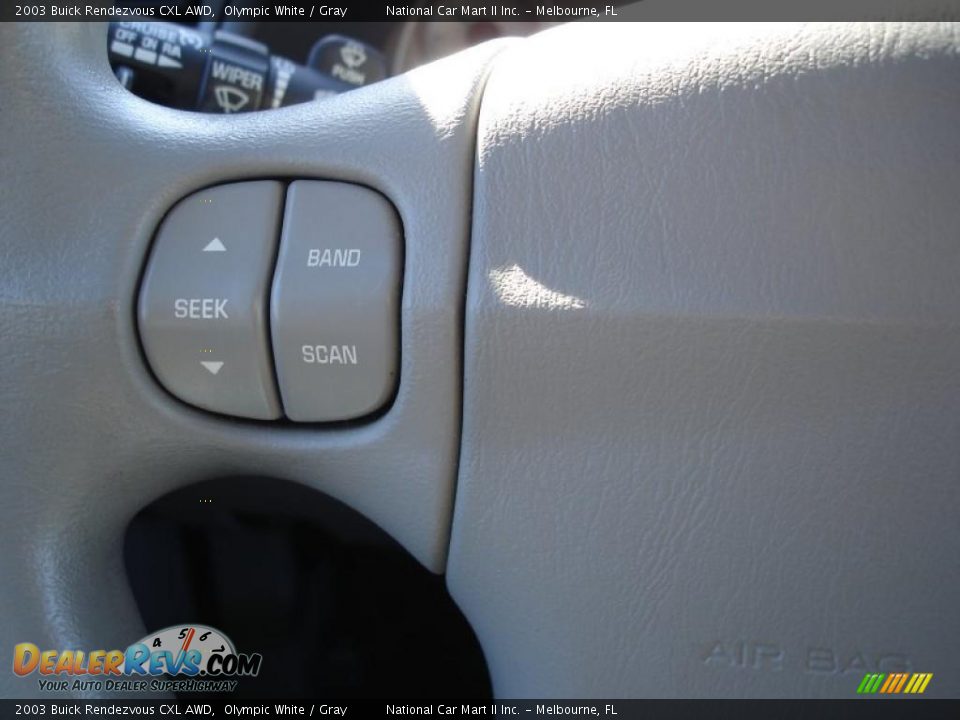 2003 Buick Rendezvous CXL AWD Olympic White / Gray Photo #25