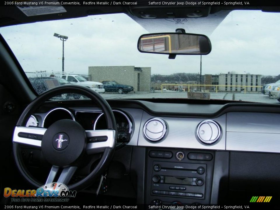 2006 Ford Mustang V6 Premium Convertible Redfire Metallic / Dark Charcoal Photo #15