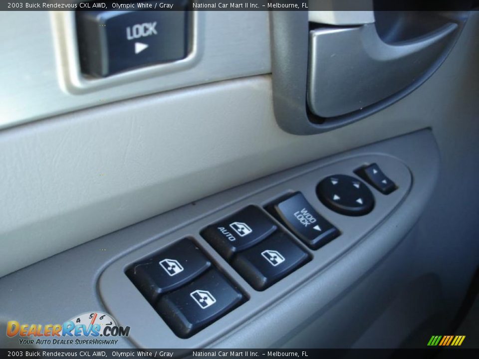 2003 Buick Rendezvous CXL AWD Olympic White / Gray Photo #28