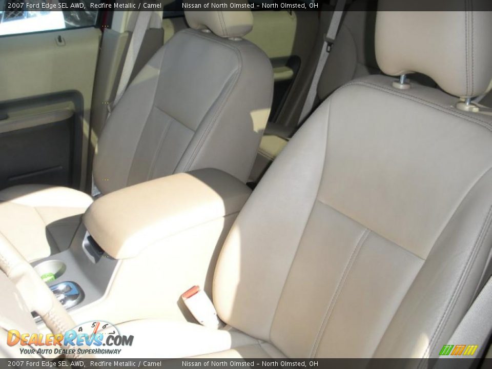 2007 Ford Edge SEL AWD Redfire Metallic / Camel Photo #11