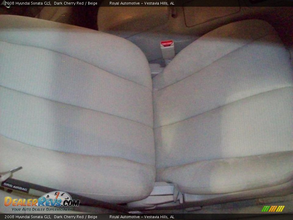 2008 Hyundai Sonata GLS Dark Cherry Red / Beige Photo #27