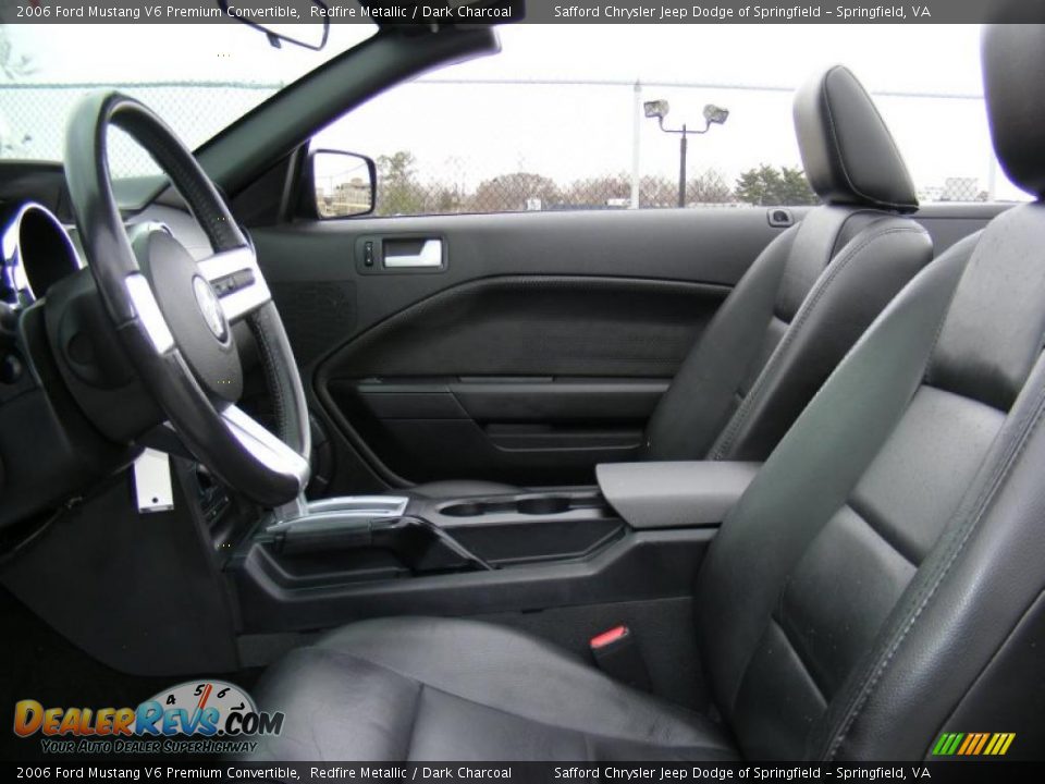 2006 Ford Mustang V6 Premium Convertible Redfire Metallic / Dark Charcoal Photo #17