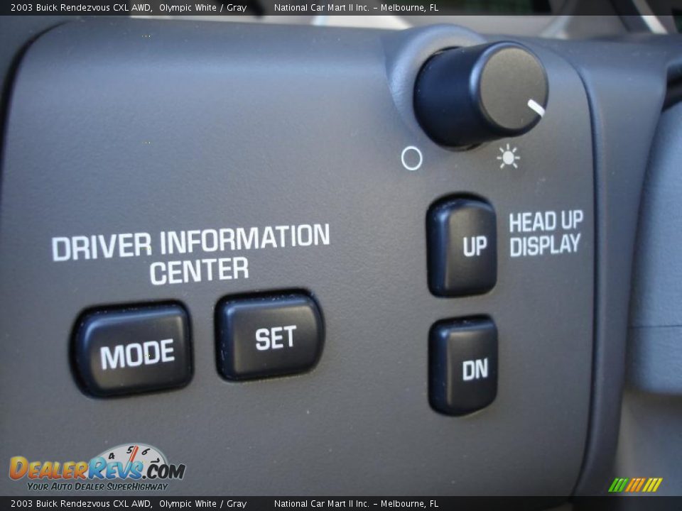 2003 Buick Rendezvous CXL AWD Olympic White / Gray Photo #32