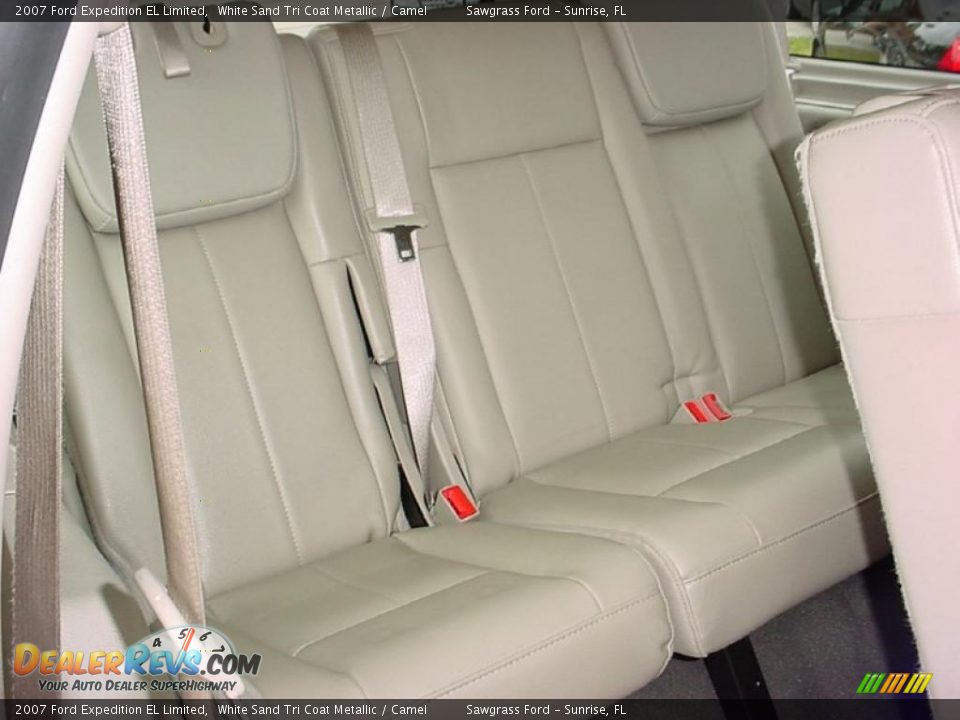2007 Ford Expedition EL Limited White Sand Tri Coat Metallic / Camel Photo #13