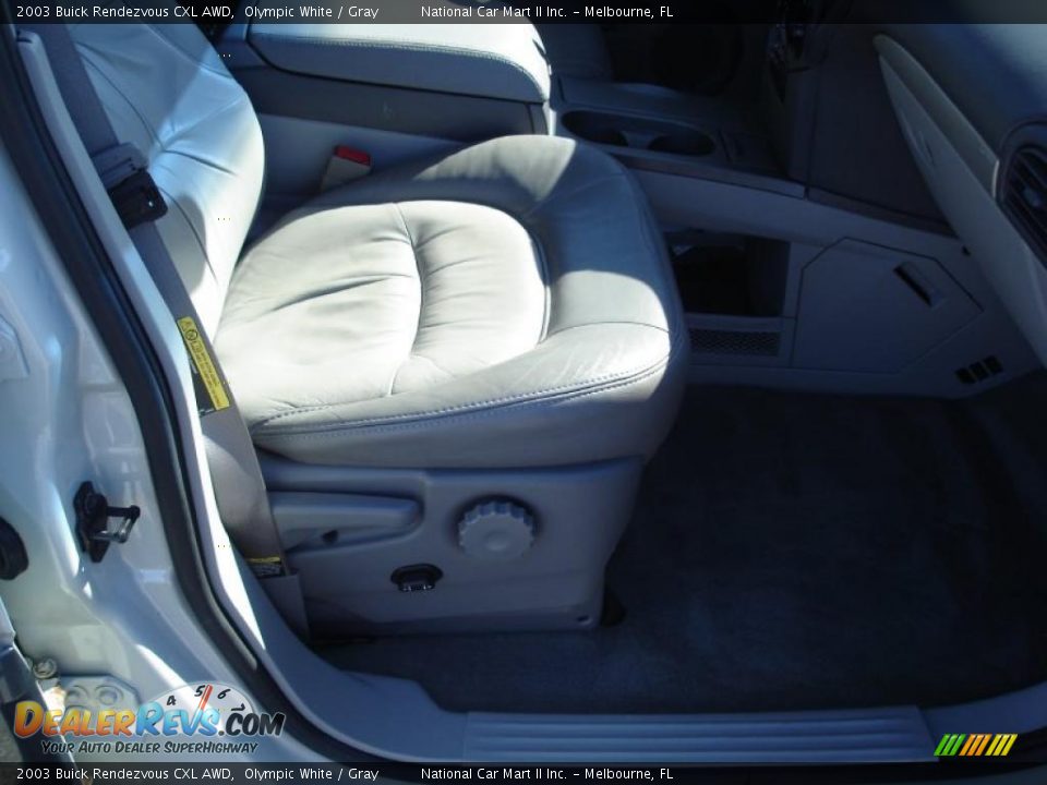 2003 Buick Rendezvous CXL AWD Olympic White / Gray Photo #33