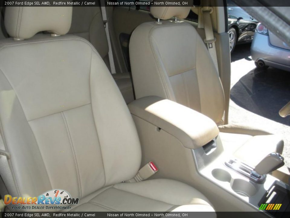 2007 Ford Edge SEL AWD Redfire Metallic / Camel Photo #15