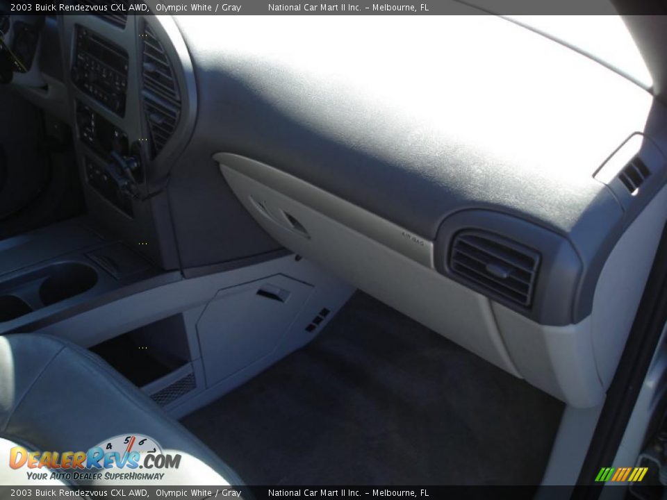2003 Buick Rendezvous CXL AWD Olympic White / Gray Photo #34