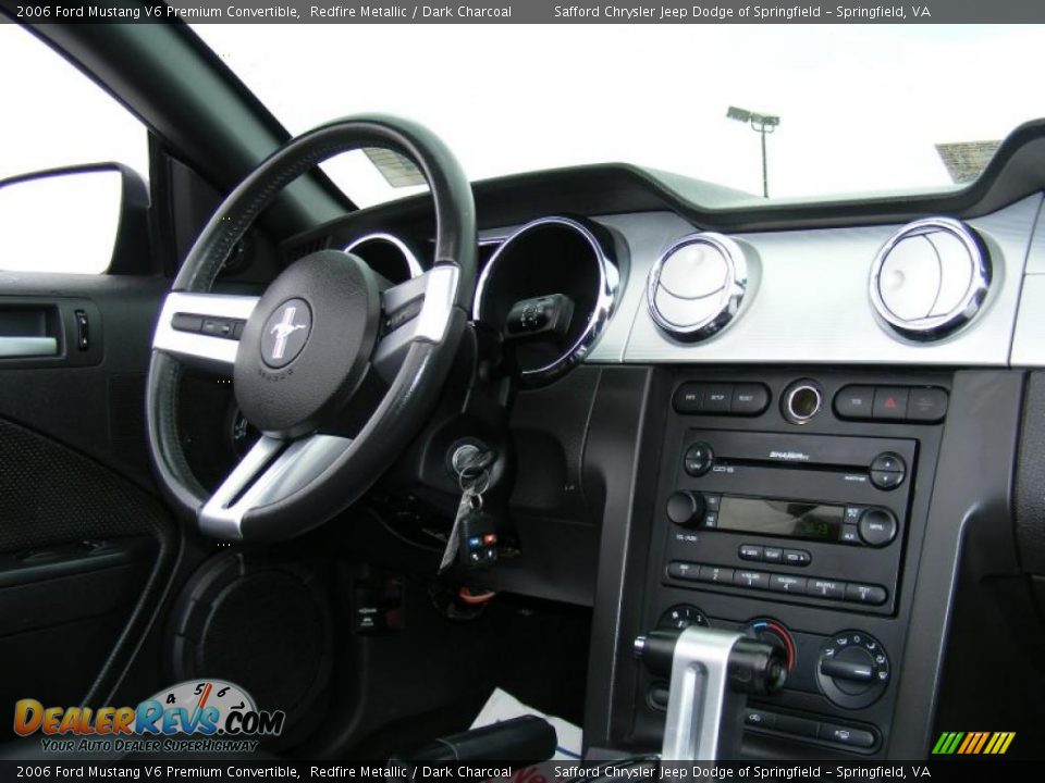 2006 Ford Mustang V6 Premium Convertible Redfire Metallic / Dark Charcoal Photo #22