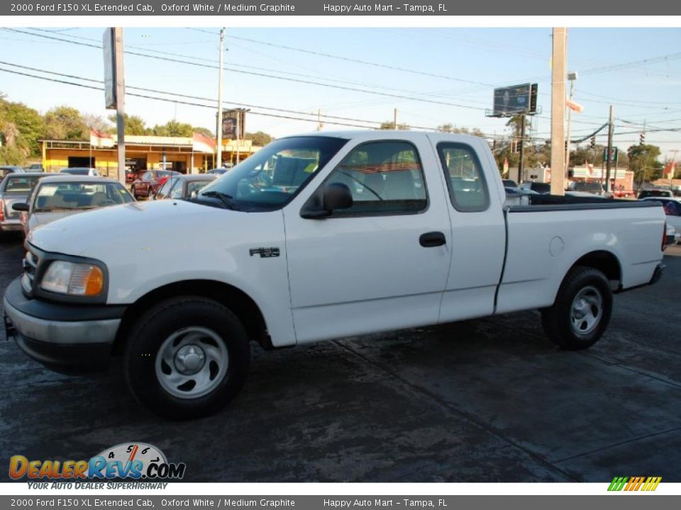 2000 Ford F150 XL Extended Cab Oxford White / Medium Graphite Photo #1