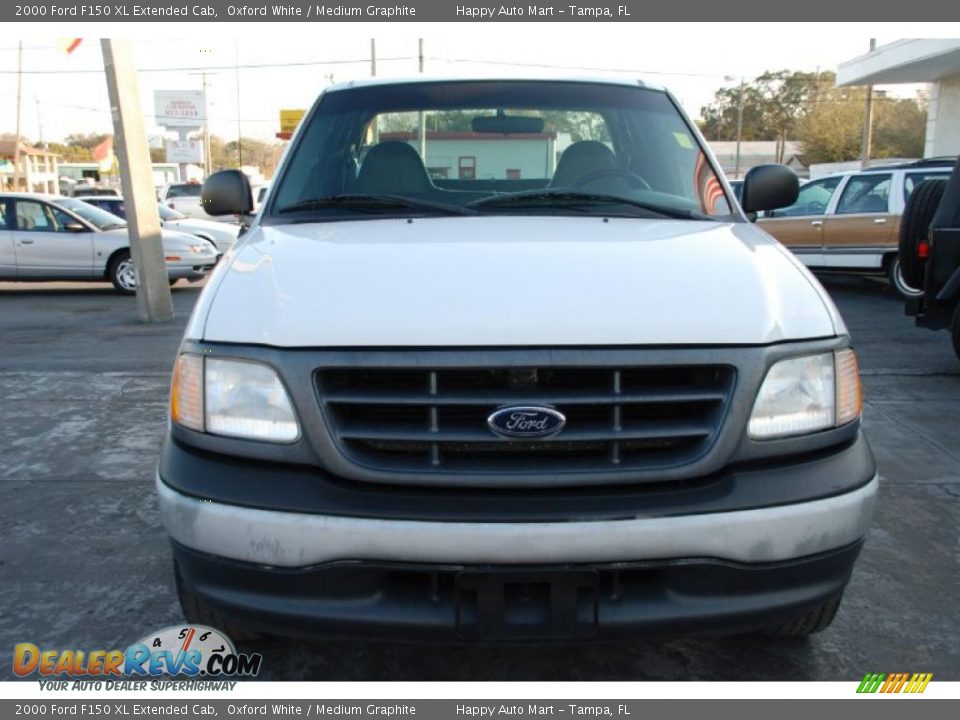 2000 Ford F150 XL Extended Cab Oxford White / Medium Graphite Photo #3