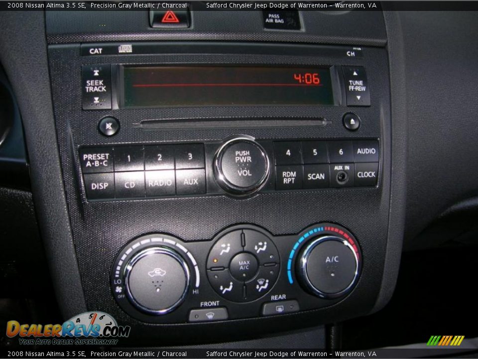 2008 Nissan Altima 3.5 SE Precision Gray Metallic / Charcoal Photo #8