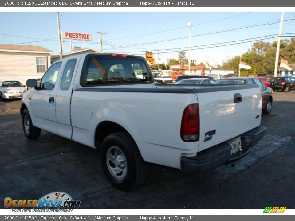 2000 Ford F150 XL Extended Cab Oxford White / Medium Graphite Photo #9
