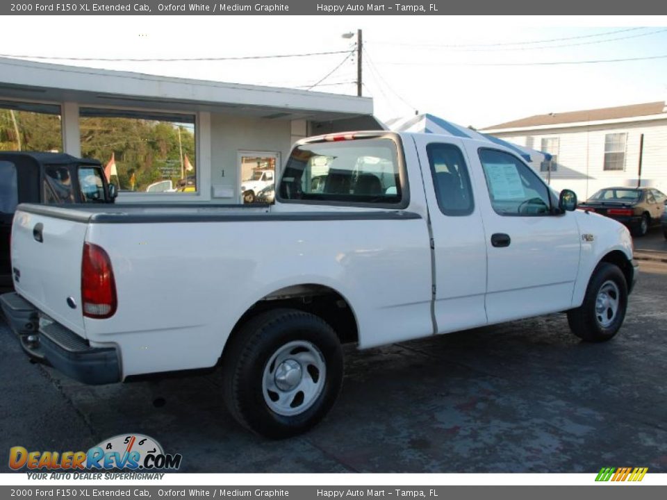 2000 Ford F150 XL Extended Cab Oxford White / Medium Graphite Photo #10