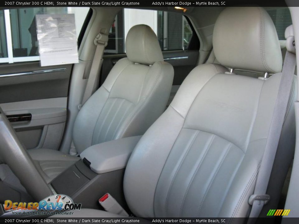 2007 Chrysler 300 C HEMI Stone White / Dark Slate Gray/Light Graystone Photo #13