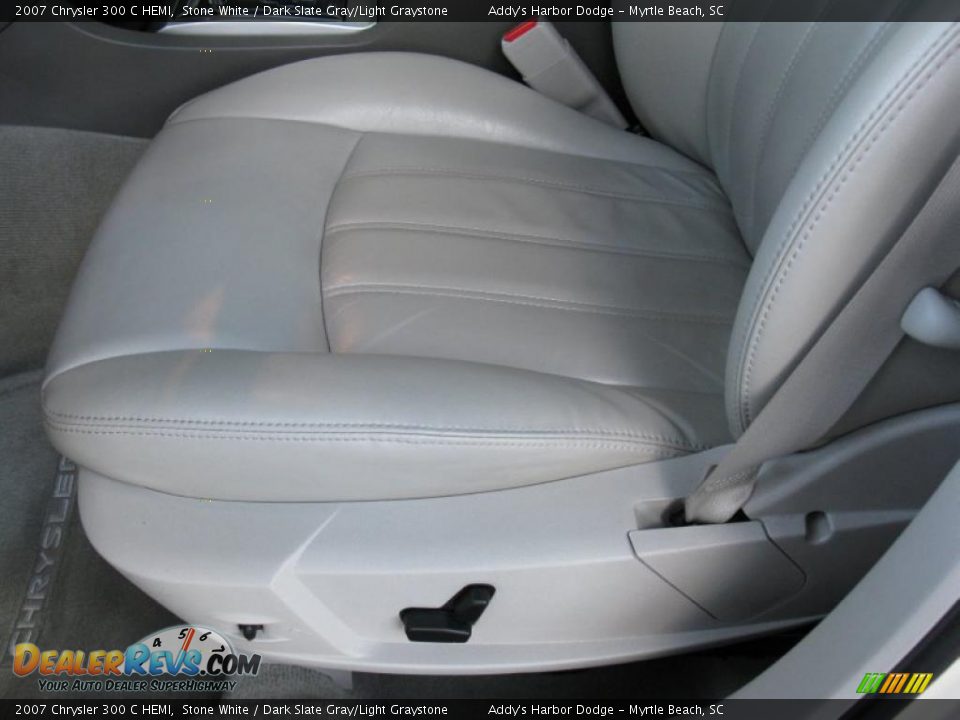 2007 Chrysler 300 C HEMI Stone White / Dark Slate Gray/Light Graystone Photo #14
