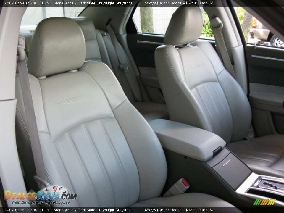 2007 Chrysler 300 C HEMI Stone White / Dark Slate Gray/Light Graystone Photo #18