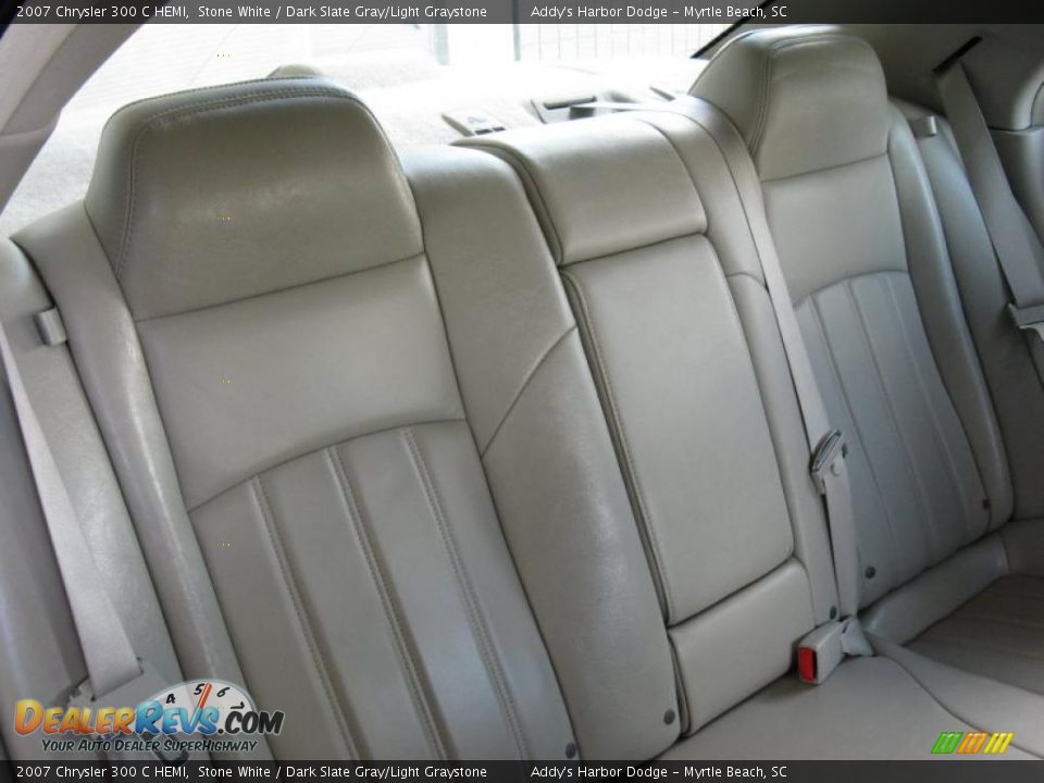 2007 Chrysler 300 C HEMI Stone White / Dark Slate Gray/Light Graystone Photo #19
