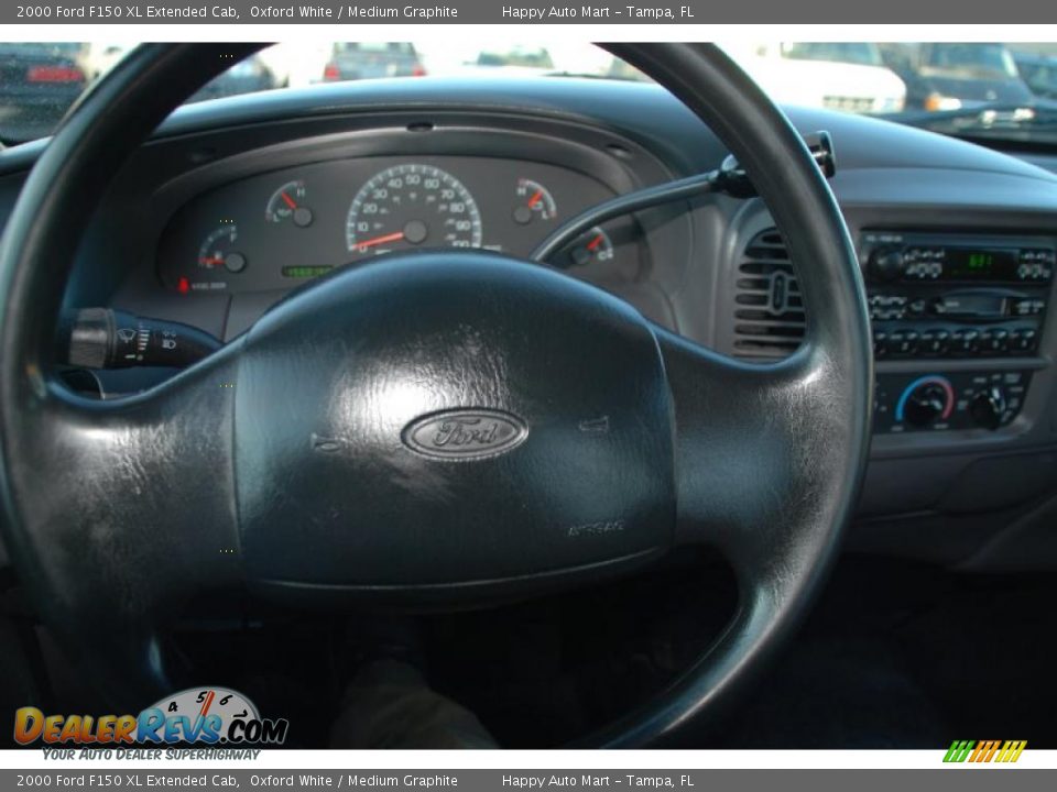 2000 Ford F150 XL Extended Cab Oxford White / Medium Graphite Photo #20