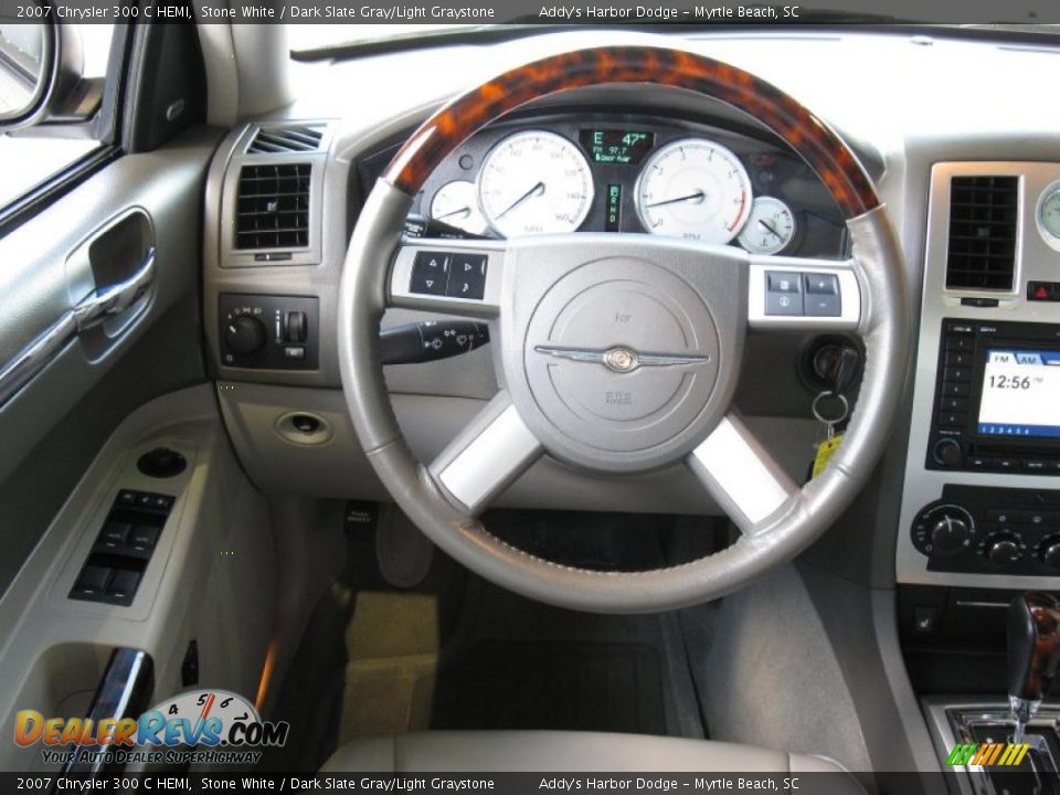 2007 Chrysler 300 C HEMI Stone White / Dark Slate Gray/Light Graystone Photo #21
