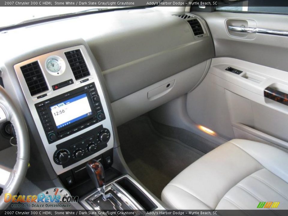 2007 Chrysler 300 C HEMI Stone White / Dark Slate Gray/Light Graystone Photo #22