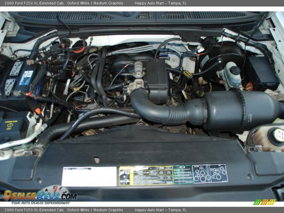 2000 Ford F150 XL Extended Cab Oxford White / Medium Graphite Photo #28