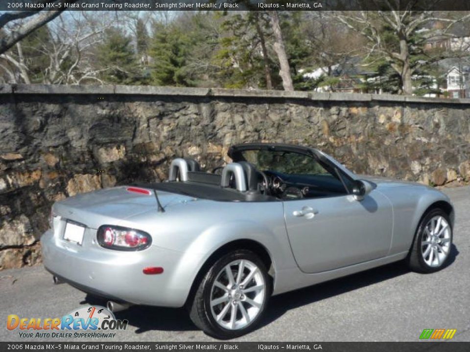 2006 Mazda MX-5 Miata Grand Touring Roadster Sunlight Silver Metallic / Black Photo #3