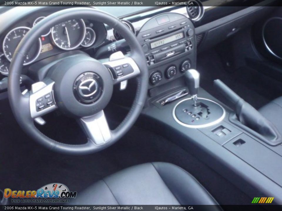 2006 Mazda MX-5 Miata Grand Touring Roadster Sunlight Silver Metallic / Black Photo #8
